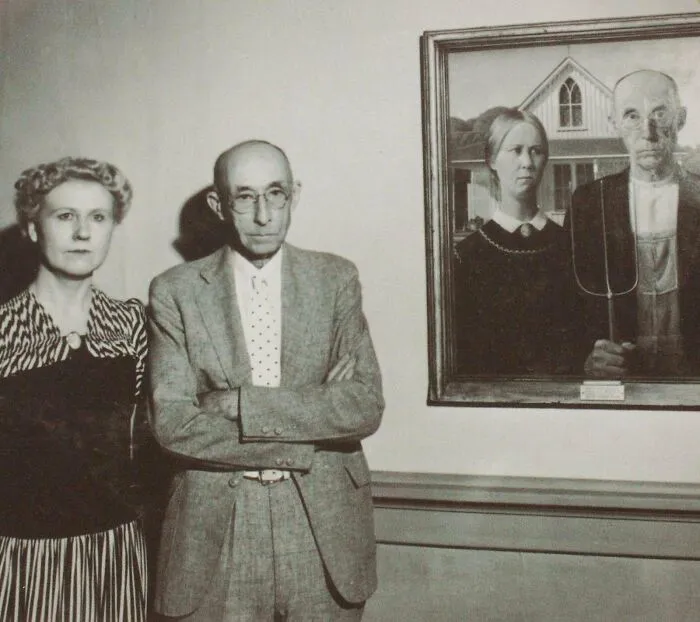 Snapshot Of The Models For 'American Gothic'