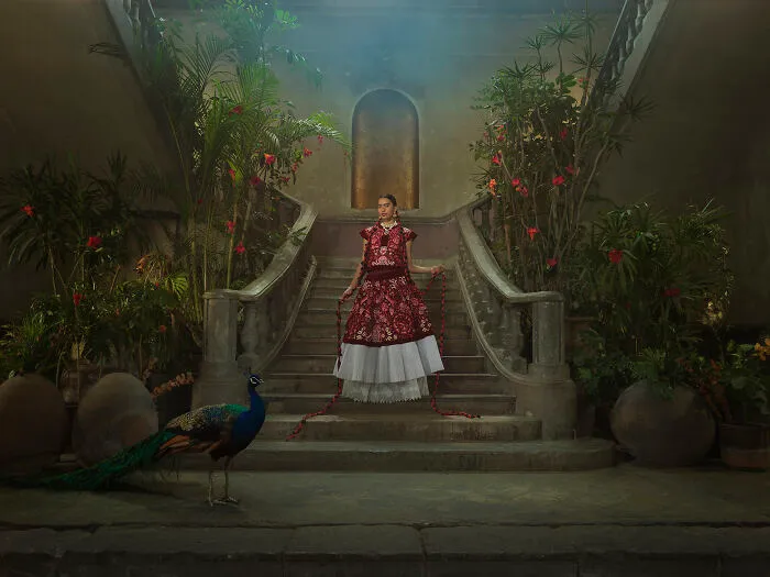 "Frida - A Singular Vision Of Beauty & Pain, 2024" By Julia Fullerton-Batten