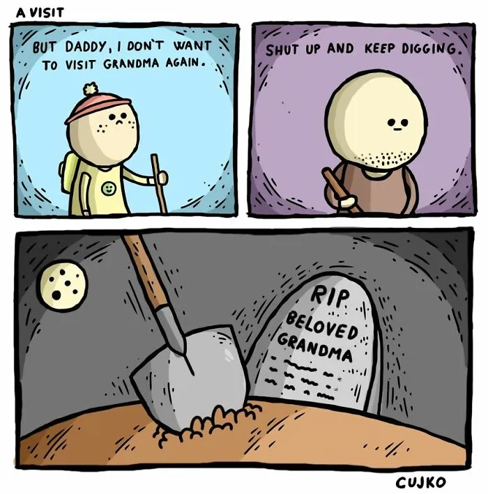 50 Funny Comics With Sinister Twists And Turns By These Artists