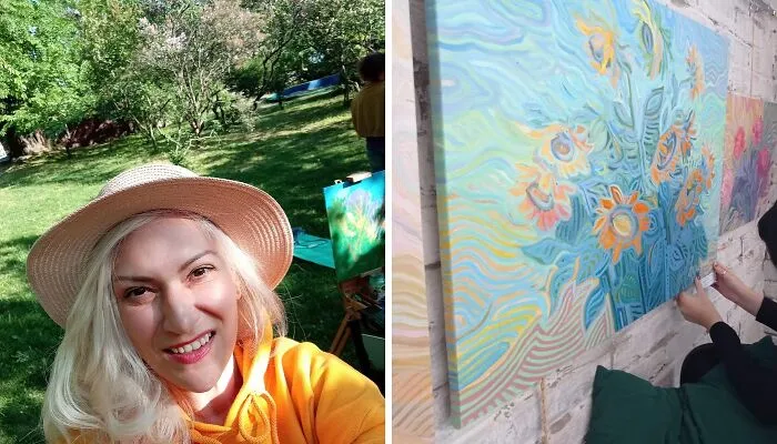I Paint Thousands Of Lines In Every Piece, Here’s How They Turn Into Stories On Canvas (22 Pics)
