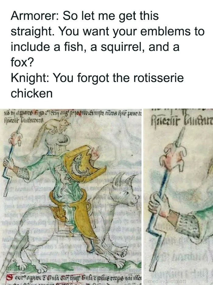 “Prepare Thyself For Laughter”: 35 Medieval Memes Shared By A History Professor (New Pics)