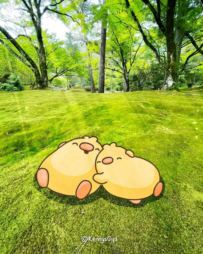 Birb, Bread, And Poku Take On The Real World In These 27 Cute Images By Kenny Mays