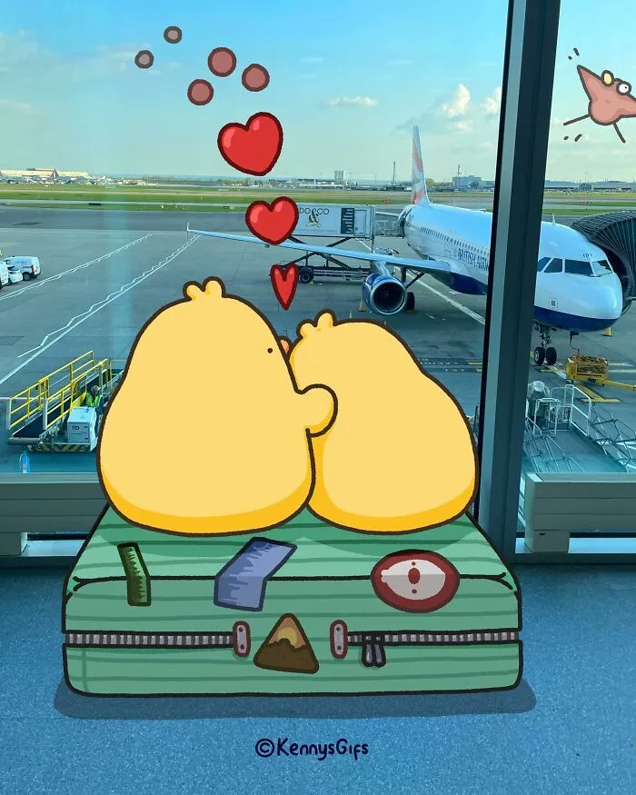 Birb, Bread, And Poku Take On The Real World In These 27 Cute Images By Kenny Mays