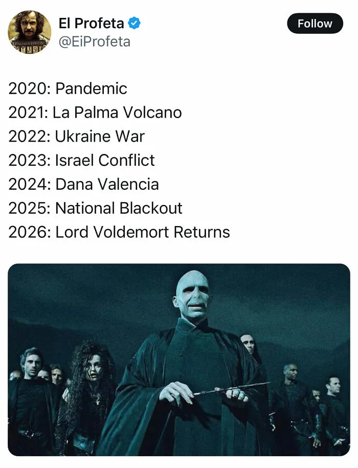“Lord Voldemort is back”