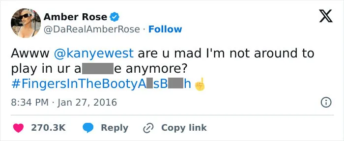 Amber Rose's Response To Kanye West