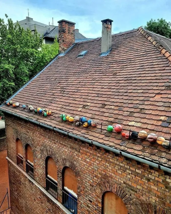 The Rooftop Next To A School Yard