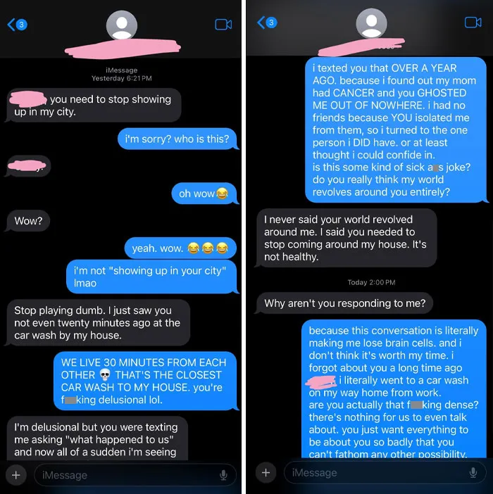 My Ex Texted Me This On My Way Home From Work Yesterday