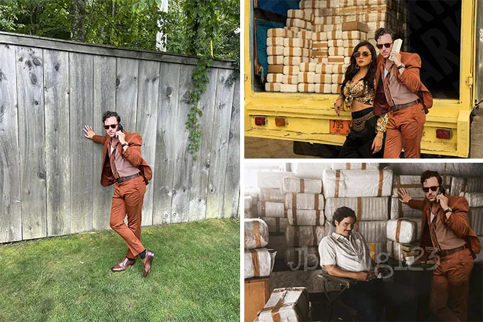 Can Someone Put My Son In Some Drug Cartel Setting? I Know This Will Be Challenging. He Pulled This Look Off At A Wedding But We Need To Mess With Him