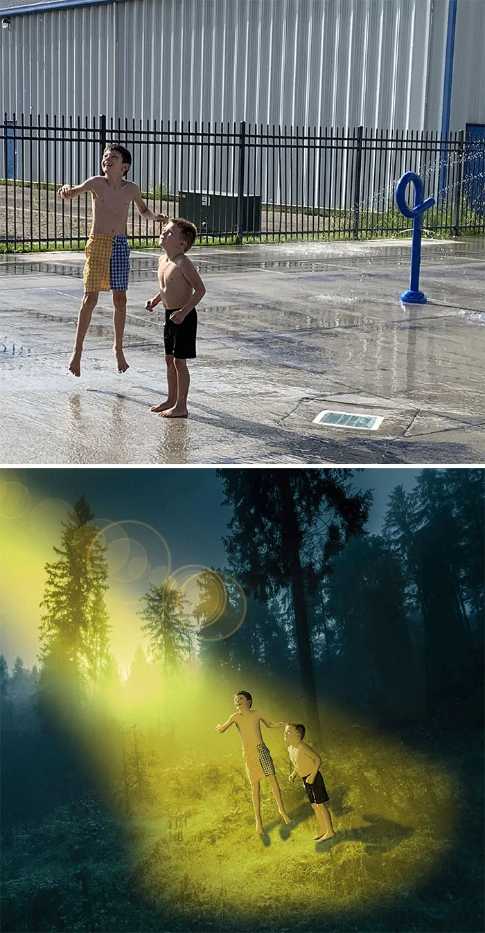 Hello Everyone. Is Anyone Willing To Photoshop This Photo And Make It Look Like My Son Is Being Abducted By Aliens? Would Be Greatly Appreciated