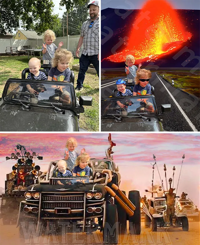 I Want To Photoshop The 3 Boys On The Jeep Doing Something Adventurous/Dangerous