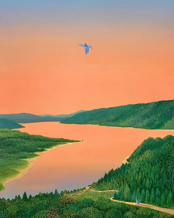 Invitation To Pause: 40 Incredibly Calming Artworks By Mulgil Kim