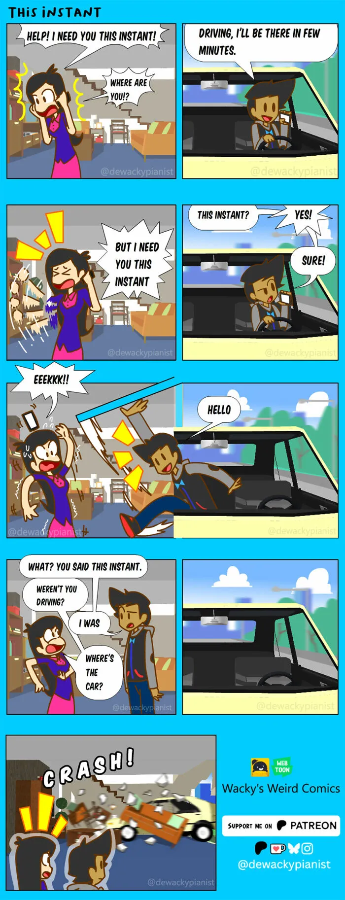 If You Like Chaotic Comedy, These 15 Comics By ‘De Wacky Pianist’ Might Be For You