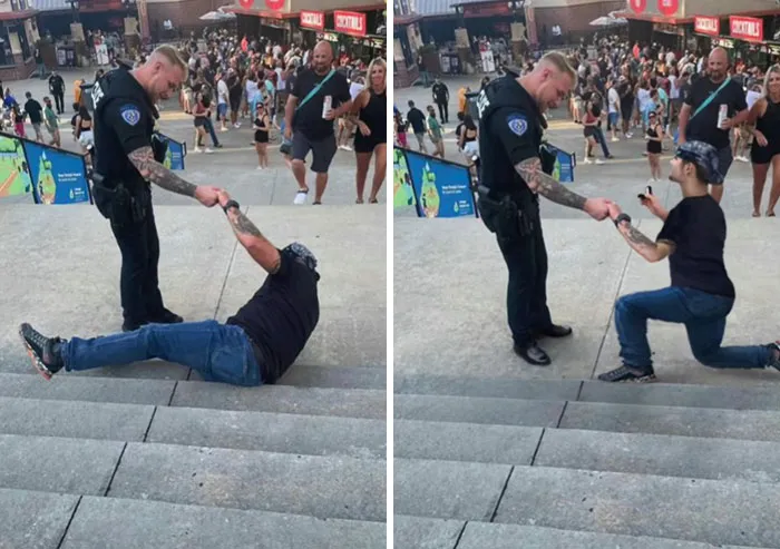 My Stepdad Got Wasted At A Concert And Ended Up Falling Down The Stairs. I Want To See If You Can Put Him In Any More Funny Situations
