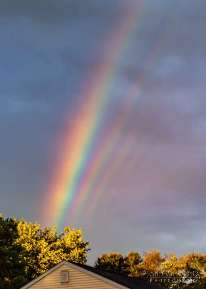 Rainbow Insanity. I’ve Been Told This Is A Supernumerary Rainbow Which Are Apparently Very Rare