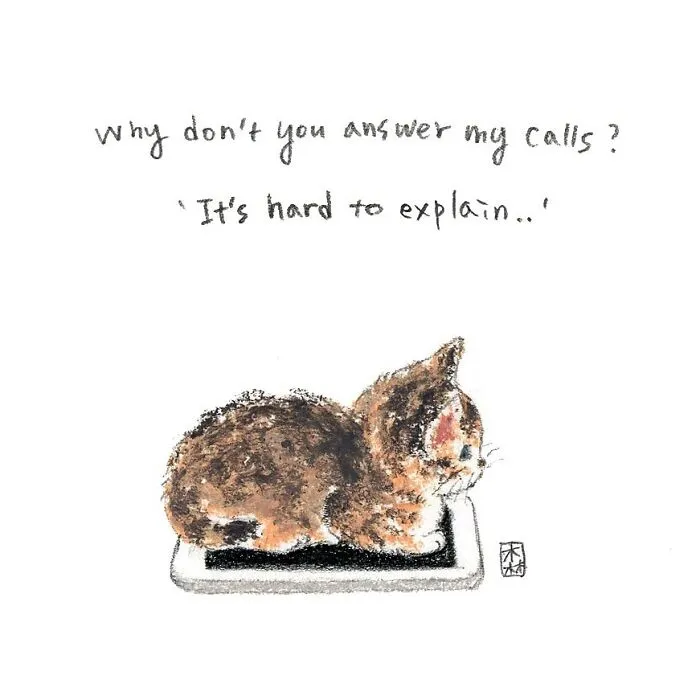 Korean Artist Started To Draw Cats 3 Years Ago, Now She Has The Most Adorable Collection (45 Pics)