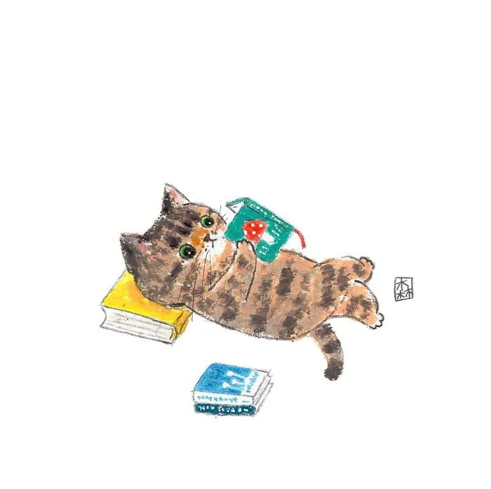 Korean Artist Started To Draw Cats 3 Years Ago, Now She Has The Most Adorable Collection (45 Pics)