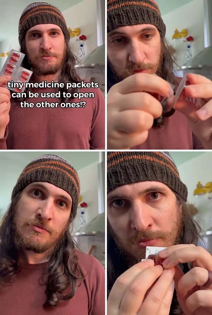 Tiny Medicine Packets Can Be Used To Open The Other Ones