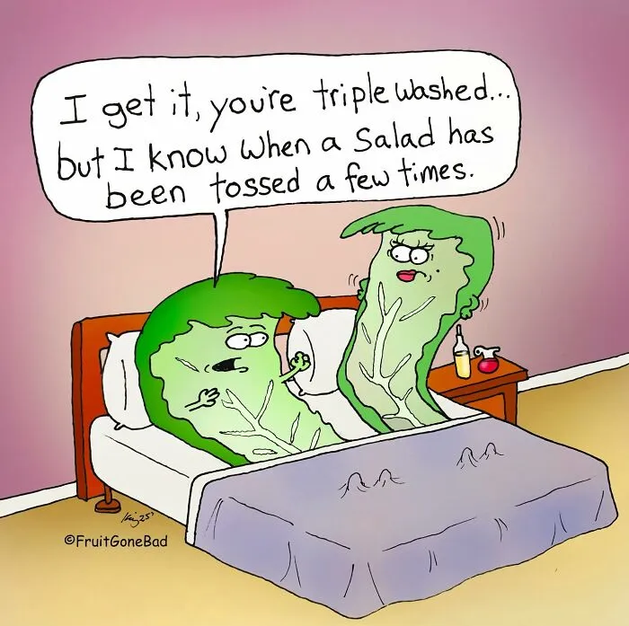 31 Playfully Inappropriate Comics That Bring Produce And Random Items To Life, By This Artist (New Pics)