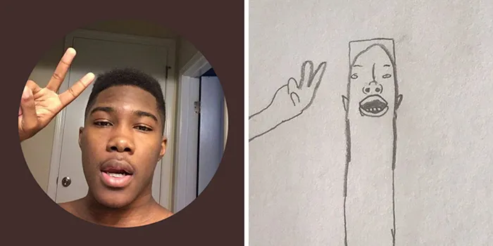 This Artist Roasts Profile Pics With Hilarious And Unflattering Cartoons (30 Pics)