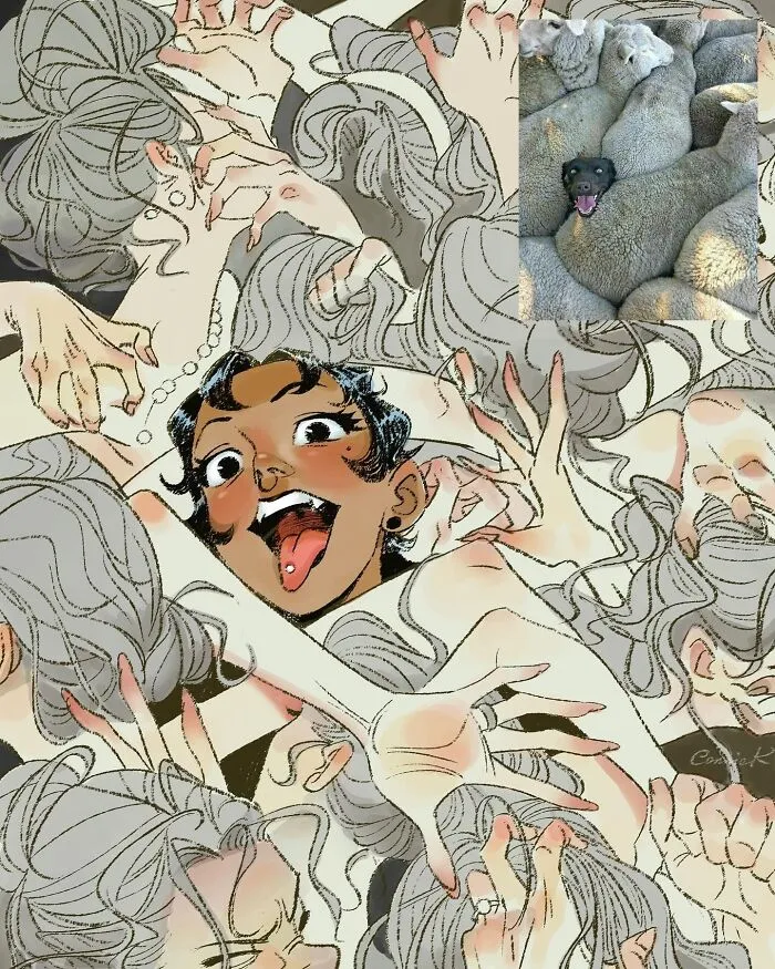 17 New Creative Illustrations By Connie Kang Where Human Meets Animal Charm