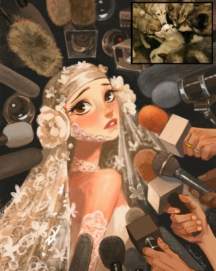 17 New Creative Illustrations By Connie Kang Where Human Meets Animal Charm