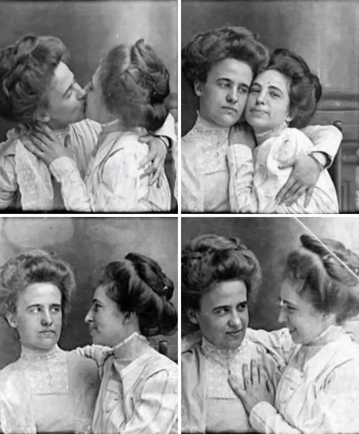 These Are Believed To Be The First Ever Lesbian Self-Portraits Which Were Taken In 1910. Photo Booths Were How Most Of The Earliest Forms Of Queer Visual Documentation Started. It Was The Only Way They Could Capture A Photo In Total Secrecy Since There Was No Need For A Third Party Taking The Picture