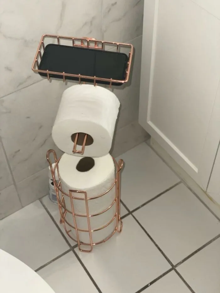 Give Your Phone A Designated Throne Room Perch And Avoid Any Tragic Toilet Tumbles With A Genius <a Style="Display:inline;" Href="Https://Www.amazon.com/Tomcare-Bathroom-Accessories-Portable-Dispenser/Dp/B07h9sswpr?pd_rd_w=iop8g&content-ID=amzn1.sym.23e3f38e-3b1c-446d-9cce-2cc73f175b99&pf_rd_p=23e3f38e-3b1c-446d-9cce-2cc73f175b99&pf_rd_r=0q8d4qqn1nxsj7wb923t&pd_rd_wg=mvljz&pd_rd_r=40215eae-E500-4040-86fc-4807515e0877&pd_rd_i=b07h9sswpr&th=1&linkcode=ll1&tag=bpbeaver-20&linkid=97fae1ec80a7d9b8a95da5d0ebf6cf07&language=en_us&ref_=as_li_ss_tl" Target="_blank"><span Style="Font: Inherit; Color: #d74b1f;"> Toiletpaper Holder With Phone Shelf </Span>