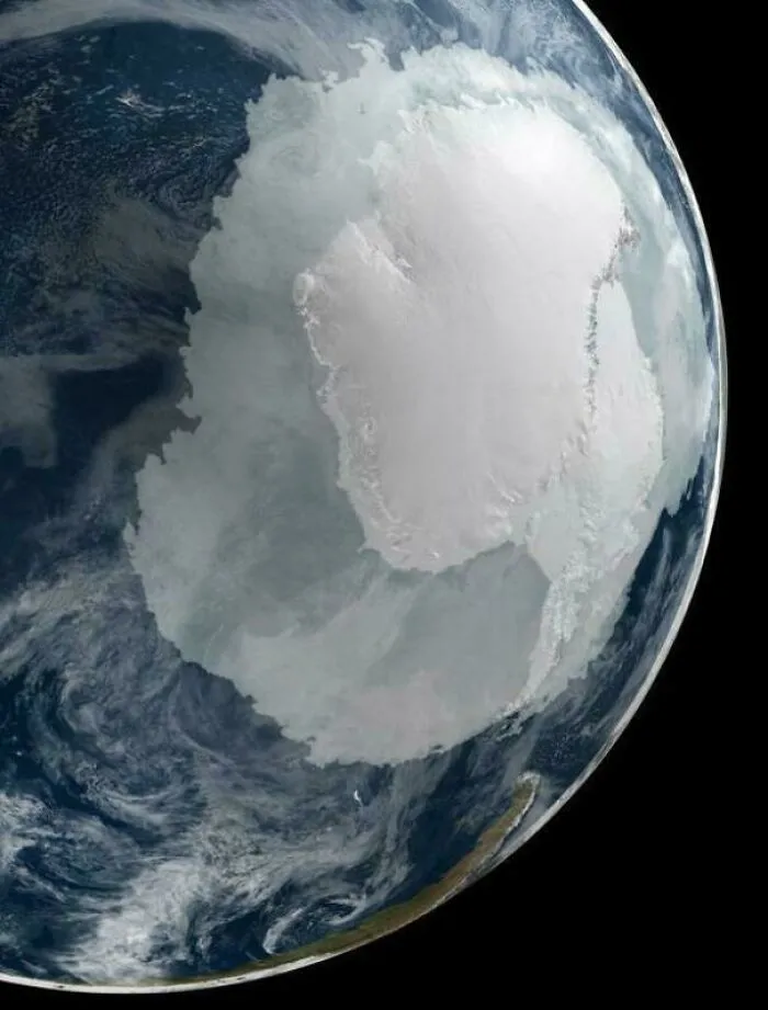 La aterradora inmensidad de la Antártida vista desde el espacio