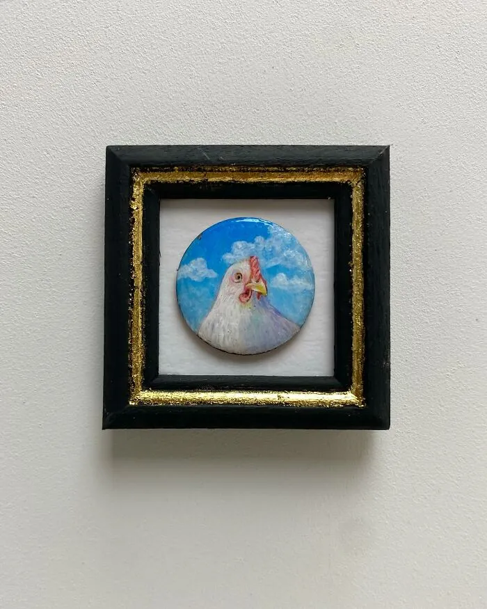 Adorably Tiny Artworks The Size Of A Coin, Drawn By Brooke Rothshank (35 Pics)