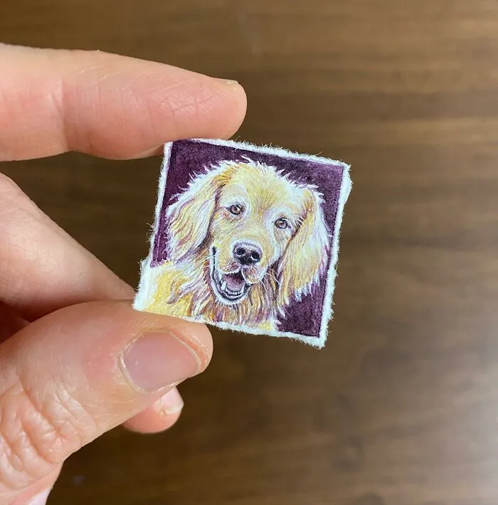 Adorably Tiny Artworks The Size Of A Coin, Drawn By Brooke Rothshank (35 Pics)