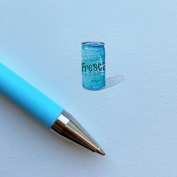 Adorably Tiny Artworks The Size Of A Coin, Drawn By Brooke Rothshank (35 Pics)