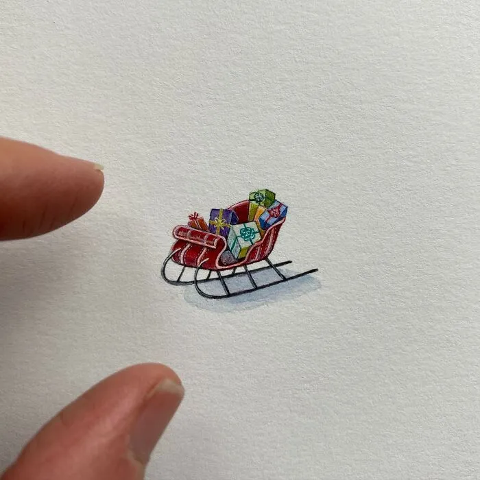 Adorably Tiny Artworks The Size Of A Coin, Drawn By Brooke Rothshank (35 Pics)