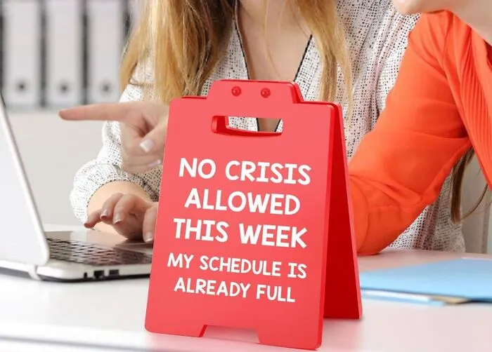 When Your Coffee Isn't Strong Enough To Handle The Impending Doom, At Least Your <a Style="Display:inline;" Href="Https://Www.amazon.com/Christmas-Principal-Supervisor-Elephant-Assistant/Dp/B0d6r7bqk3?content-ID=amzn1.sym.245d6db4-F924-4d02-A9dc-78be7e9c7abd%3aamzn1.sym.245d6db4-F924-4d02-A9dc-78be7e9c7abd&crid=22f1p4c3bdu9b&cv_ct_cx=office+finds&keywords=office+finds&pd_rd_i=b0d6r7bqk3&pd_rd_r=dea7fa6c-683c-4a56-Bbfb-30c79d5b3090&pd_rd_w=n1coi&pd_rd_wg=1kbow&pf_rd_p=245d6db4-F924-4d02-A9dc-78be7e9c7abd&pf_rd_r=fddkssx7fawtjgzrqbs0&qid=1746182166&sbo=rzvfv%2f%2fhxdf%2bo5021pansa%3d%3d&sprefix=office+find%2caps%2c240&sr=1-1-7efdef4d-9875-47e1-927f-8c2c1c47ed49-Spons&sp_csd=d2lkz2v0tmftzt1zcf9zzwfyy2hfdghlbwf0awm&psc=1&linkcode=ll1&tag=bpbuffalo-20&linkid=5fb7400808906d5bda1f0b3a3d272ee5&language=en_us&ref_=as_li_ss_tl" Target="_blank"><span Style="Font: Inherit; Color: #d74b1f;"> Funny Crisis Desk Sign </Span> Can Warn Others