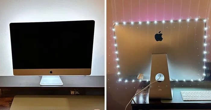 Give Your Monitor That Cool 'Gamer Glow' Even If You're Just Looking At Spreadsheets With This <a Style="Display:inline;" Href="Https://Www.amazon.com/LED-String-Light-TV-Backlight/Dp/B01lr3ravu?ie=utf8&th=1&linkcode=ll1&tag=bpbuffalo-20&linkid=a110ed45790b0c43de89a6b15cede37f&language=en_us&ref_=as_li_ss_tl" Target="_blank"><span Style="Font: Inherit; Color: #d74b1f;"> LED Striplight For Monitor </Span>