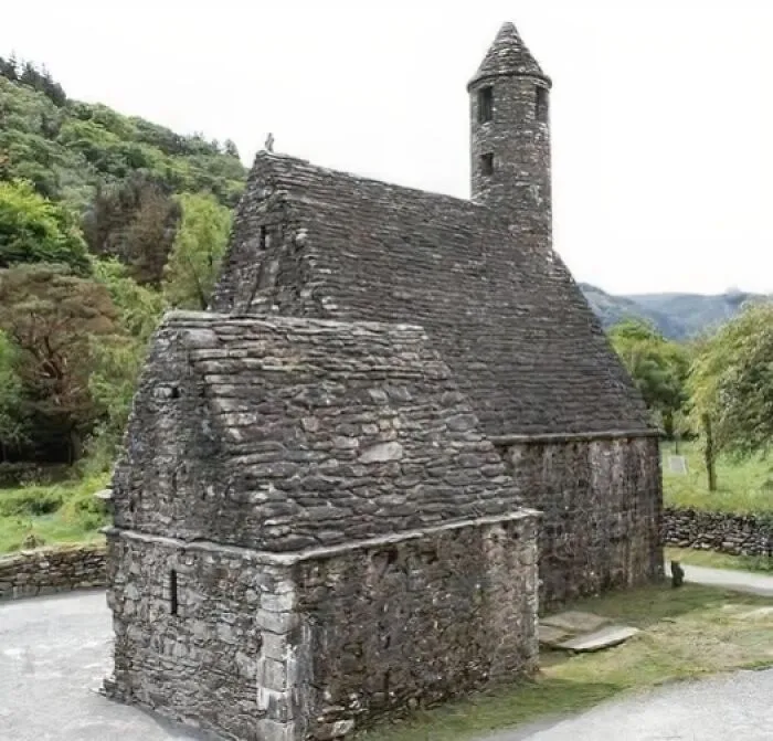 900-Year-Old Church, Glendalough, Ireland – A Medieval Stone Church In Ireland's Glendalough Valley That Has Withstood Centuries