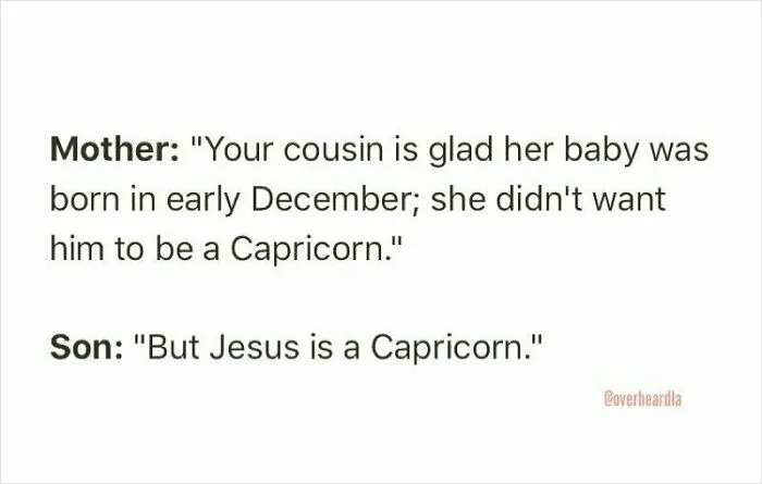 Mother and son having a funny conversation about Capricorn in one of the funniest conversations overheard in the streets of LA.
