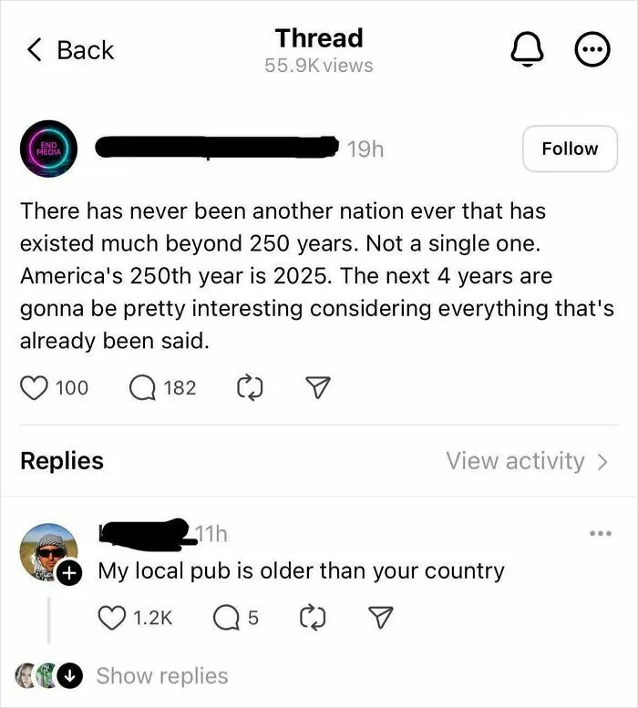 “There Has Never Been Another Nation That Has Existed Much Beyond 250 Years”