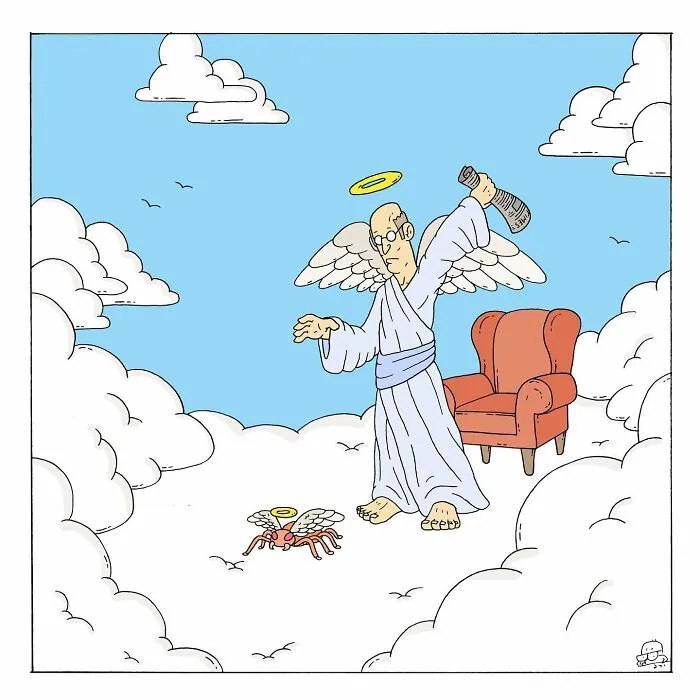 This Artist Makes Hilarious Comics Where Talking Bugs And Existential Dread Collide (35 Pics)