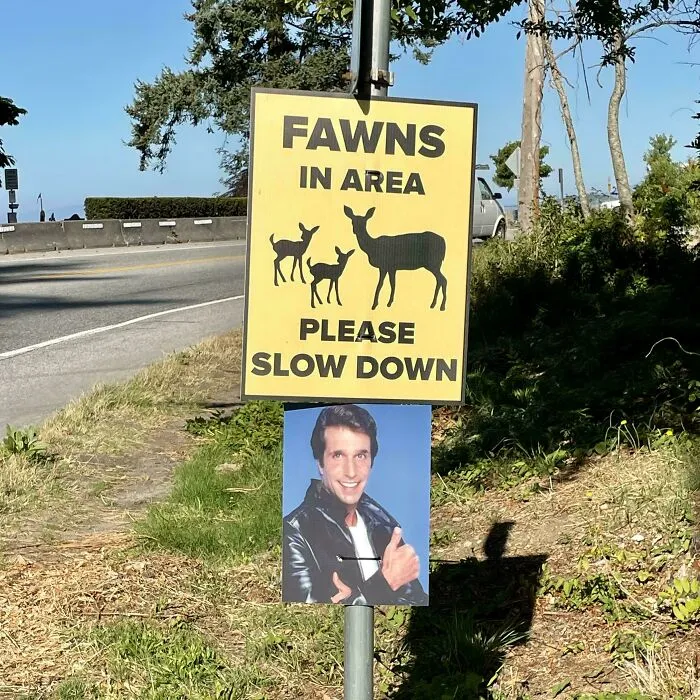 Someone Awesomely Embellished A Sign In My Town