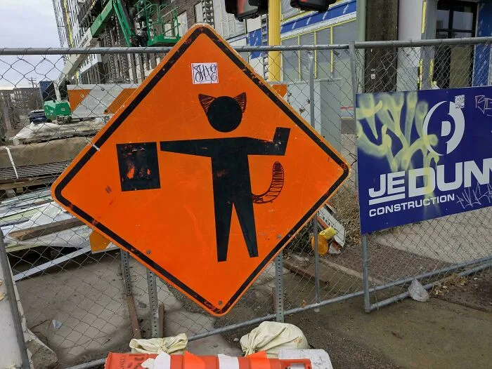 Construction Guy Turned Into A Cat