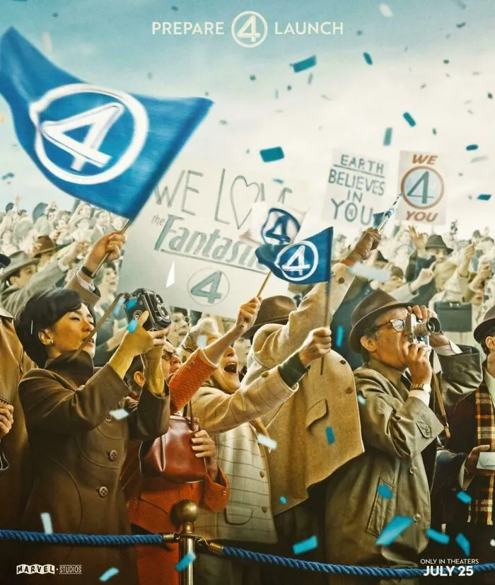 On The Fantastic Four (2025) Poster, The Man On The Left Holding The Flag Only Has Four Fingers. This Is A Reference To How Many Dollars Were Saved By Using AI Instead Of Paying An Artist