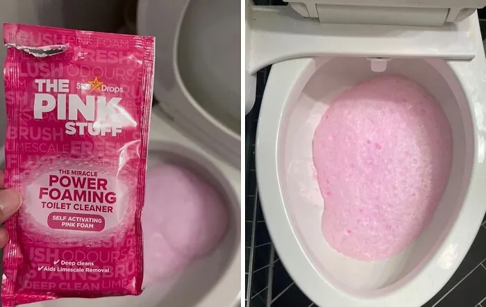 Your Toilet Bowl Is About To Get A Glow-Up Worthy Of Its Own Reality Show, Starring <a Style="Display:inline;" Href="Https://Www.amazon.com/Stardrops-Miracle-Foaming-Treatments-Activating/Dp/B0cfsjc4jz?ie=utf8&th=1&linkcode=ll1&tag=bpalpaca-20&linkid=dfd295a3cec9461498dd25db60906cb6&language=en_us&ref_=as_li_ss_tl" Target="_blank"><span Style="Font: Inherit; Color: #d74b1f;"> The Pink Stuff Foaming Toilet Cleaner</Span> And Its Dramatic, Grime-Busting Suds