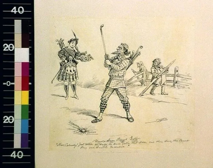 Uncle Sam Plays Golf, 1894 Dec. 30