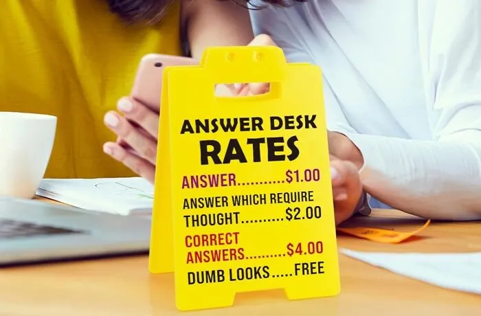 Passive Aggressive Office Decor Just Got An Upgrade With A <a Style="Display:inline;" Href="Https://Www.amazon.com/Mbl-Funny-Team-Office-Gifts/Dp/B0dbqv8x25?dib=eyj2ijoimsj9.lxgu2w9czzgjhoc2yzyiz7yteetwvtjop4wyam0w2v_seixmfygxdspjr-Mcc6cjynqwrcs7jrjnli-3zy9hpck7dr1gbusvlair7ybmlpt90zjflgpldwfd7_3ofndwwcptzp7qybx-Uiv8_pqndlndmwalsvxjt4m9oc08nyp4_ckyh-5gqlulga7wusmbvhzgdzd4el2qzp-Q9fyek93l1ebiq-Pr-2wm4pdagddjj0mknzc9otezcgjqgvcmr-Rc4xwbvoc2l5fa52wdirpenrb_u7k1hbcnsiojdsw.j7rqduoep-Mntrj0-Lg6gg_ofkws_l4lz0x5adcllq4&dib_tag=se&keywords=funny&qid=1746687860&sr=8-9&th=1&linkcode=ll1&tag=bpraccoon-20&linkid=28260346554ff32512a6f5aca0f2610b&language=en_us&ref_=as_li_ss_tl" Target="_blank"><span Style="Font: Inherit; Color: #d74b1f;"> Funny Desk Sign </Span> Showing Your Answer Rate