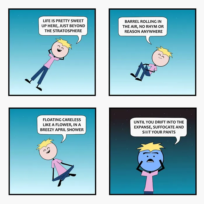 These 25 Comics By Captain Sticky Blend Weird Creatures And Social Fails Perfectly