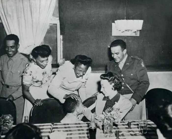 Dinner Given For The Dependents By The 180th Port Battalion Officers' Club At Leghorn