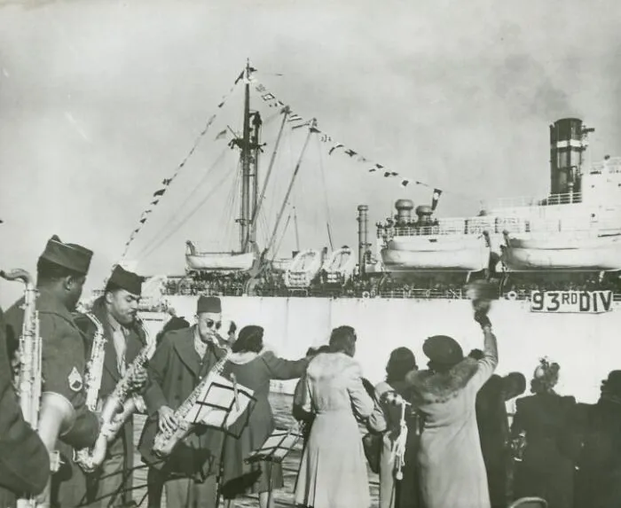 The Arrival Of The Last Members Of The 93rd Infantry Division