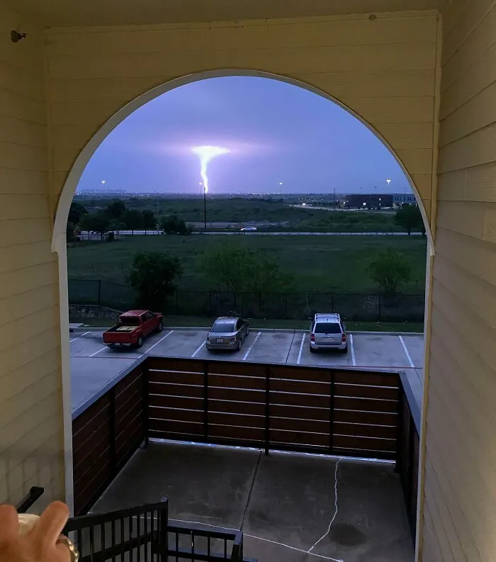 Lightning Highlighting A Tornado - Fort Worth, Tx