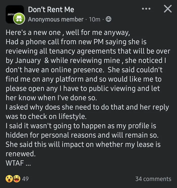 Didn't Think Pm's Would Admit To Stalking, But Here We Are