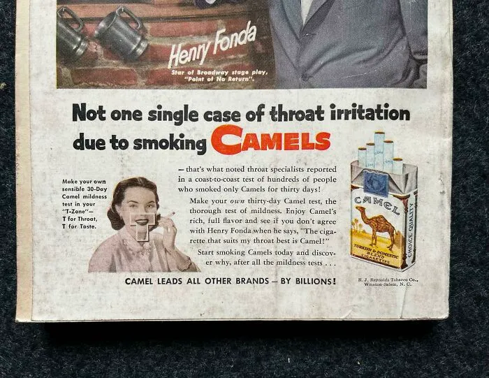 1970s Cigarettes Can’t Harm Your Throat!